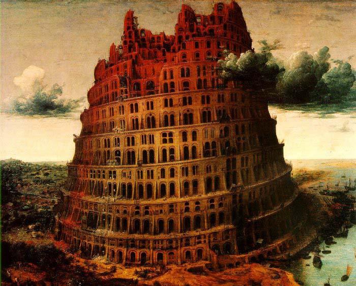 BRUEGEL, Pieter the Elder The Little Tower of Babel oil painting image